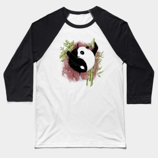 Yin Yang Panda Baseball T-Shirt